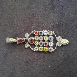 Vintage 925 & Rhinestone Pendant